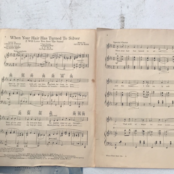 Vintage Original Sheet Music bundle of 6 Including And They Called It Dixieland - Picture 7 of 11